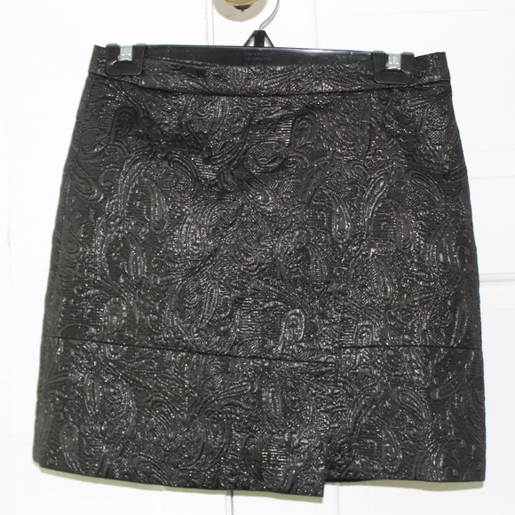 J crew black metallic skirt - Picture 2 of 7